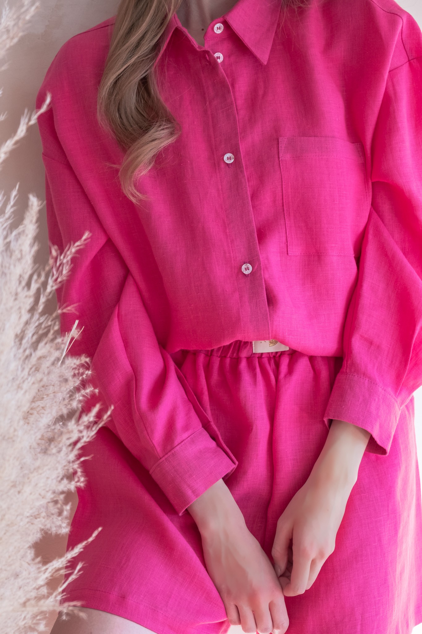 ORCHID Linen Shorts Set