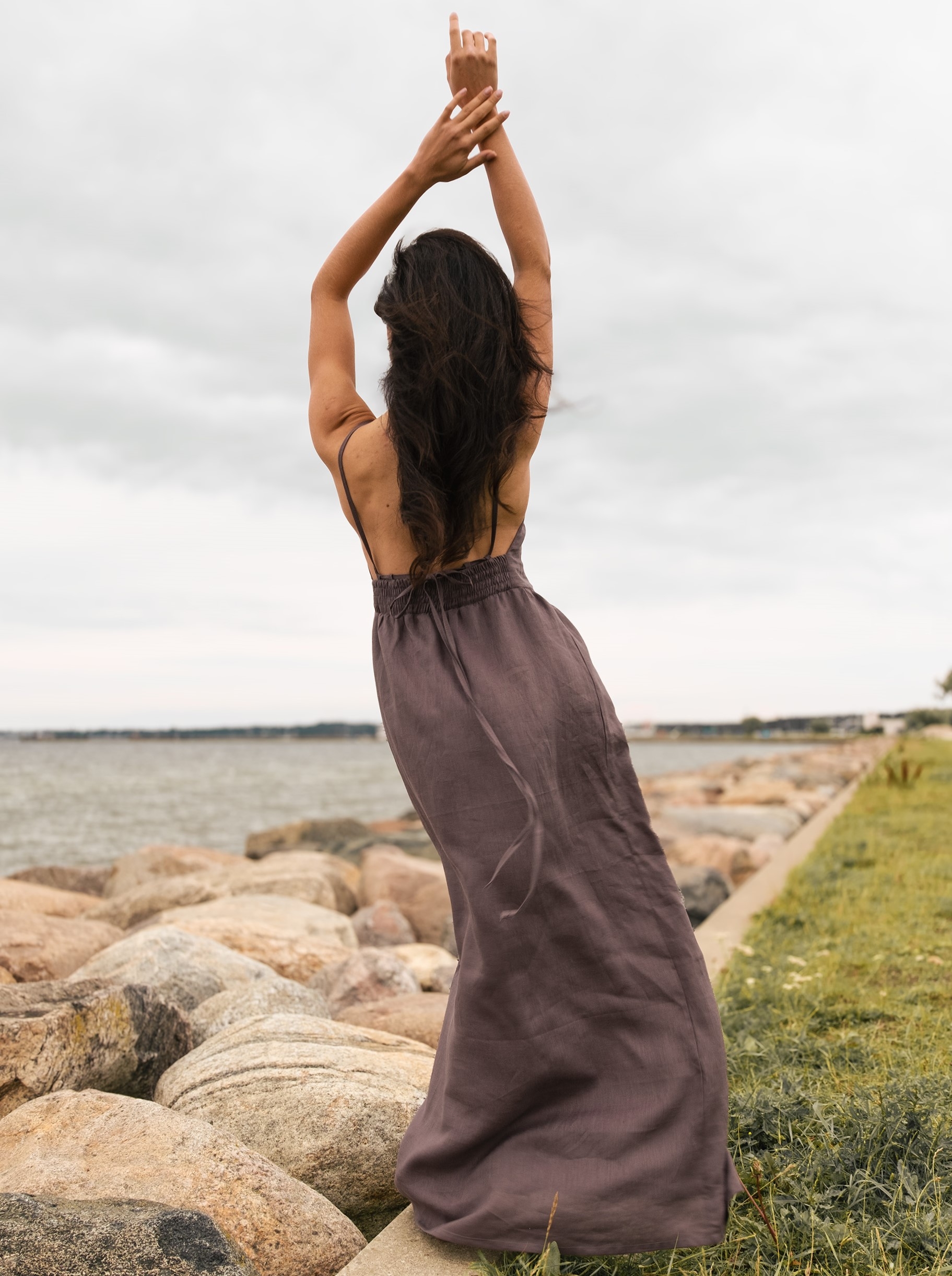 LOLA MAXI Linen Dress