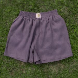 CHERRY CHOCOLATE Linen Shorts