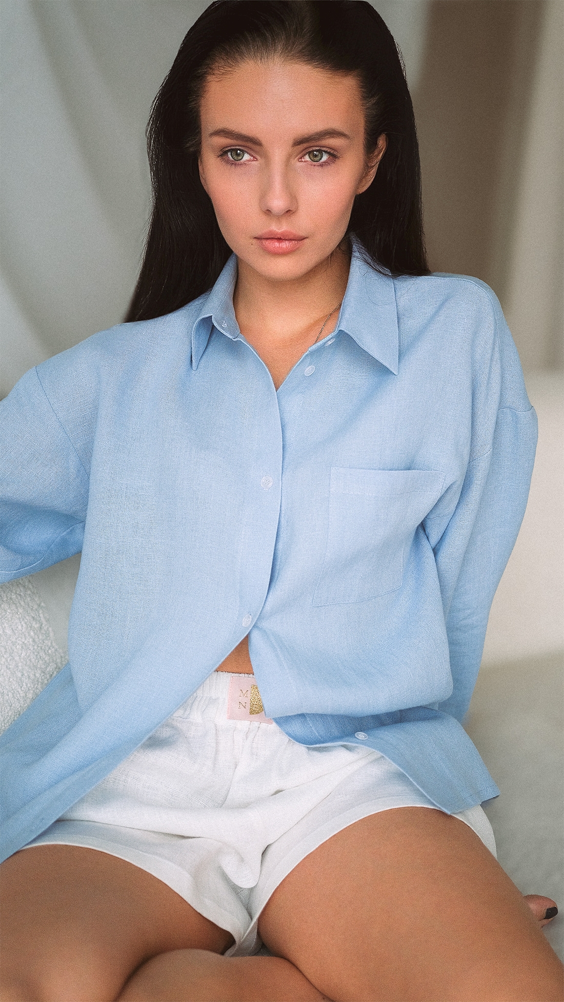 MILKY WAY Linen Shorts Set