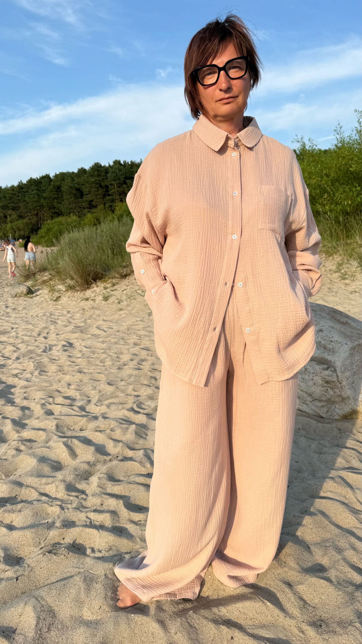 CAPPUCCINO XL-XXXL Muslin Pants Set