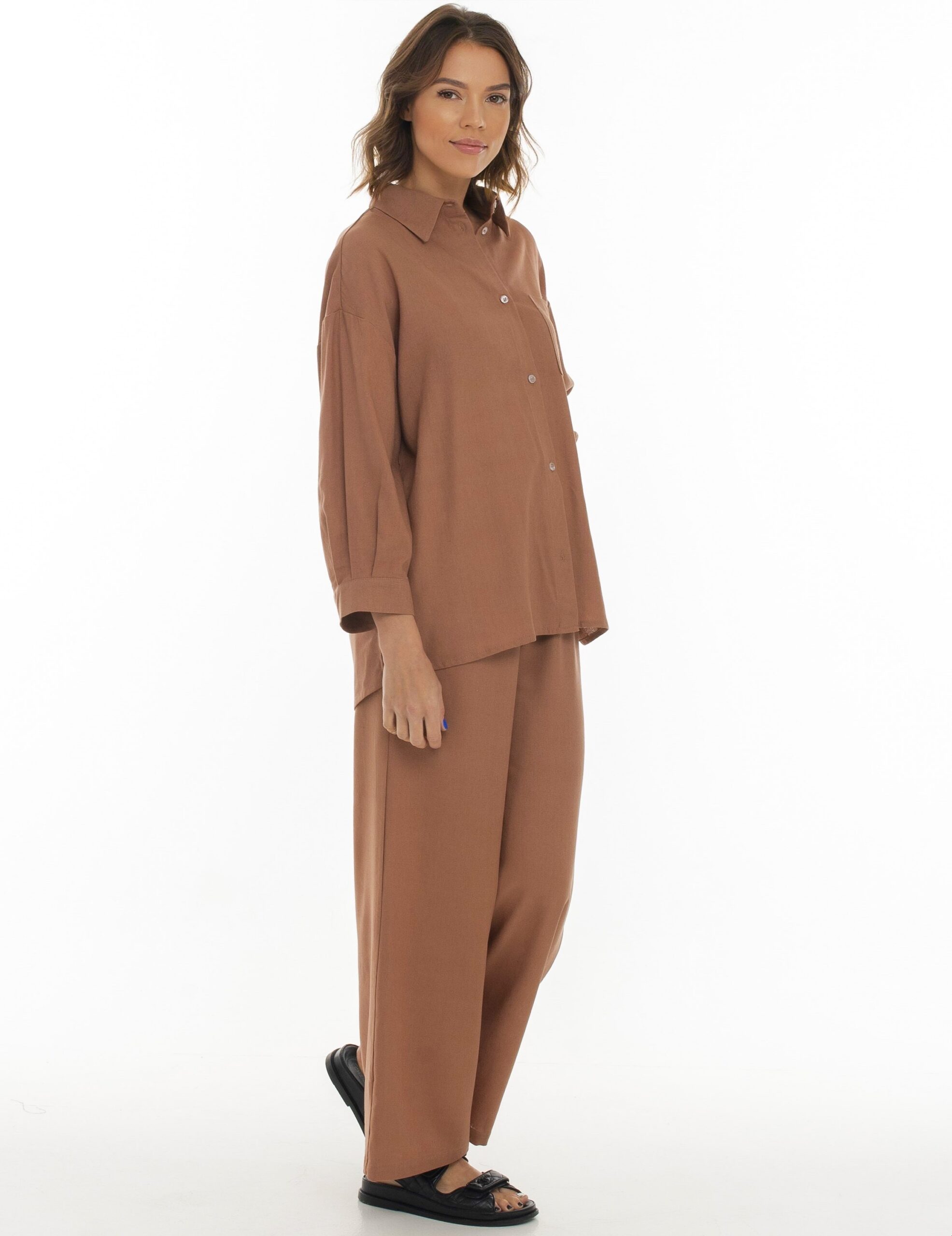 Brownie Linen Pants Set