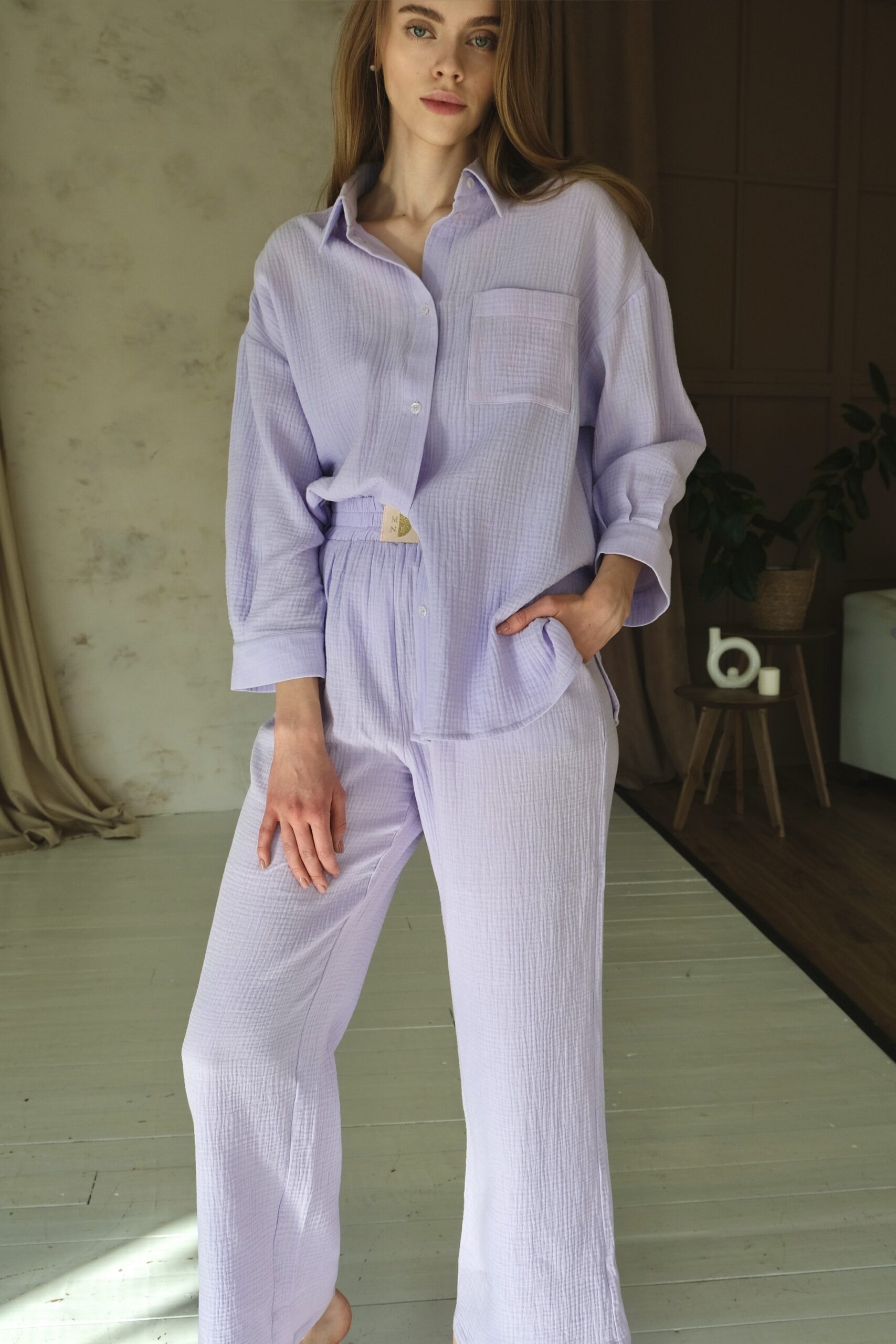VIOLA CHARM Muslin 3/4 Sleeve + Pants