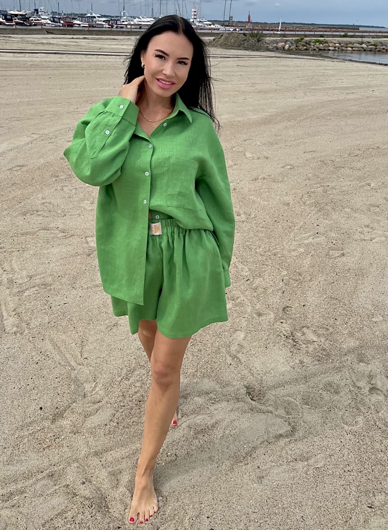 MEADOW Linen Short Set