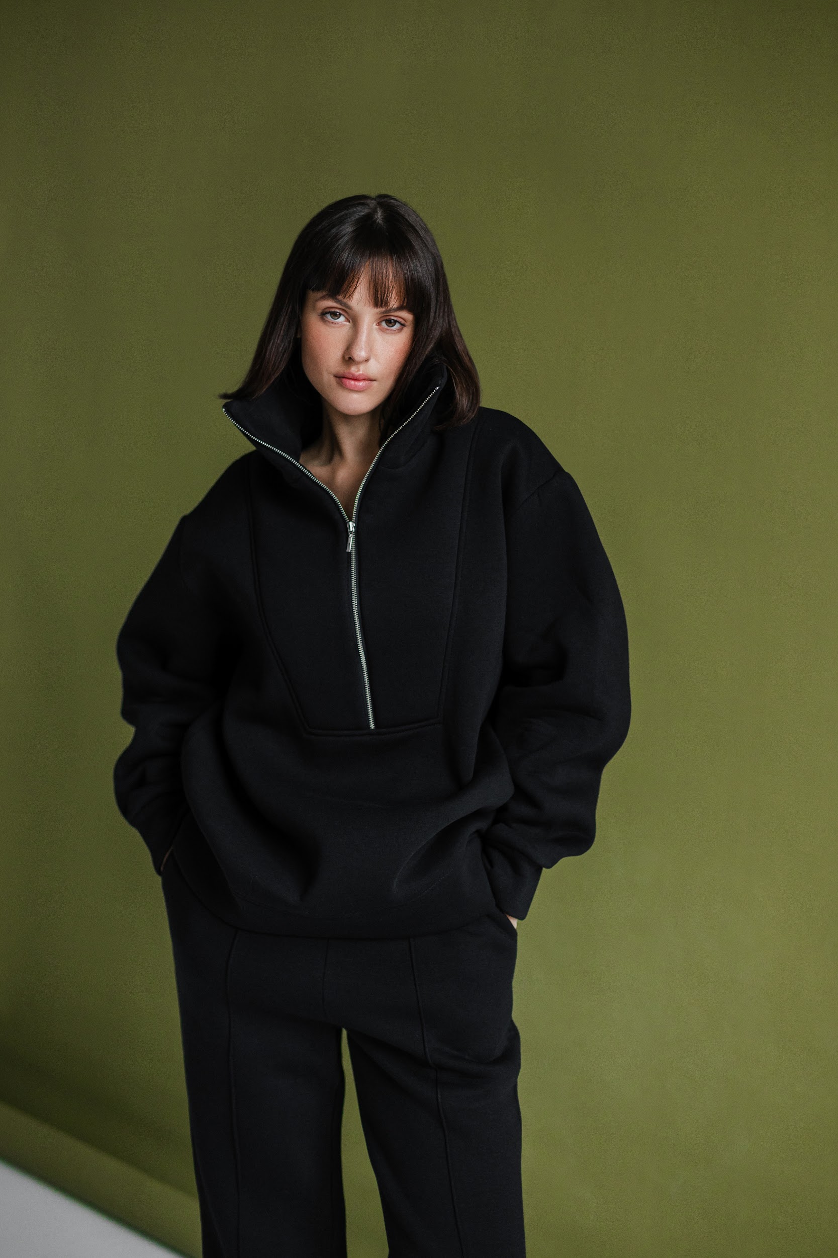 NOIR FRENCH TERRY Pants Set