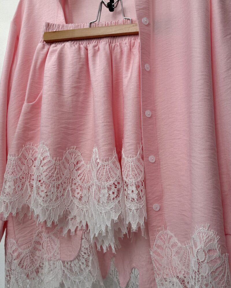PINK MARSHMALLOW Linen/Viscose Set