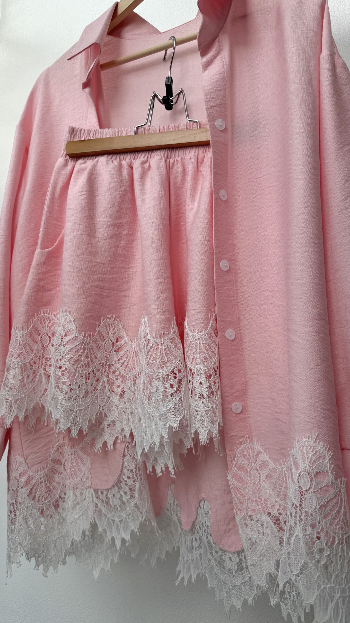 PINK MARSHMALLOW Linen/Viscose Set