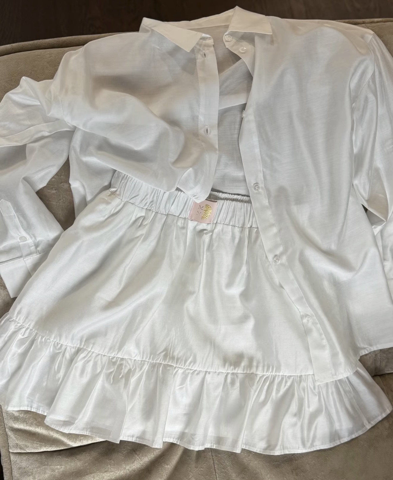 WHITE BLOSSOM Skirt